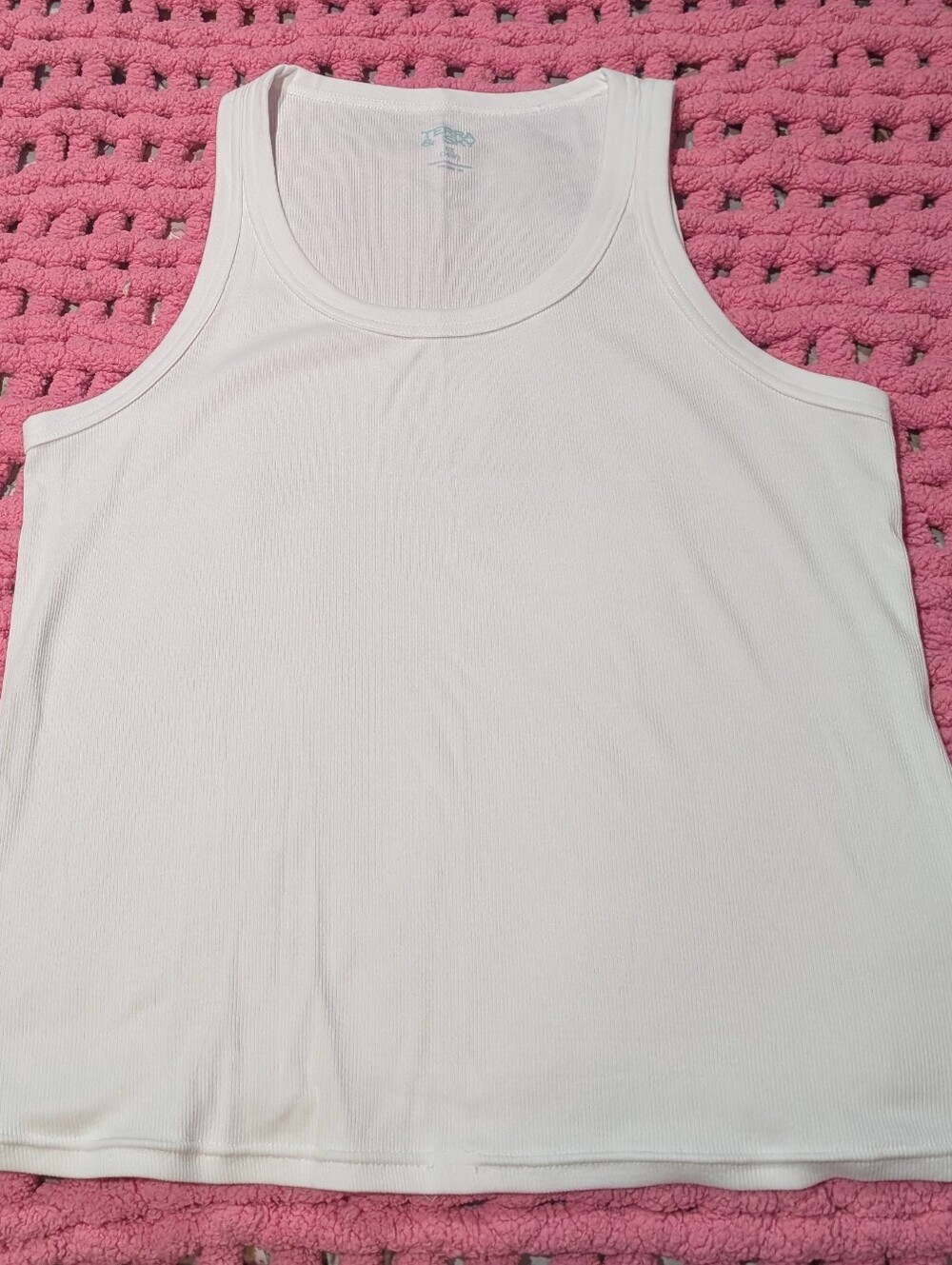 Terra & Sky Women’s White Tank Top - Classic Ribbed Shell